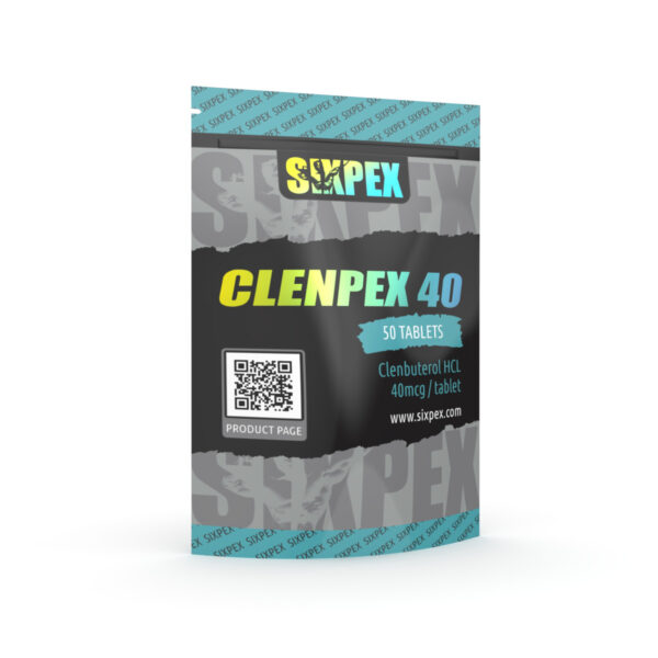 SixPex Clenpex Clenbuterol 40 mcg x 50 tabs x 10